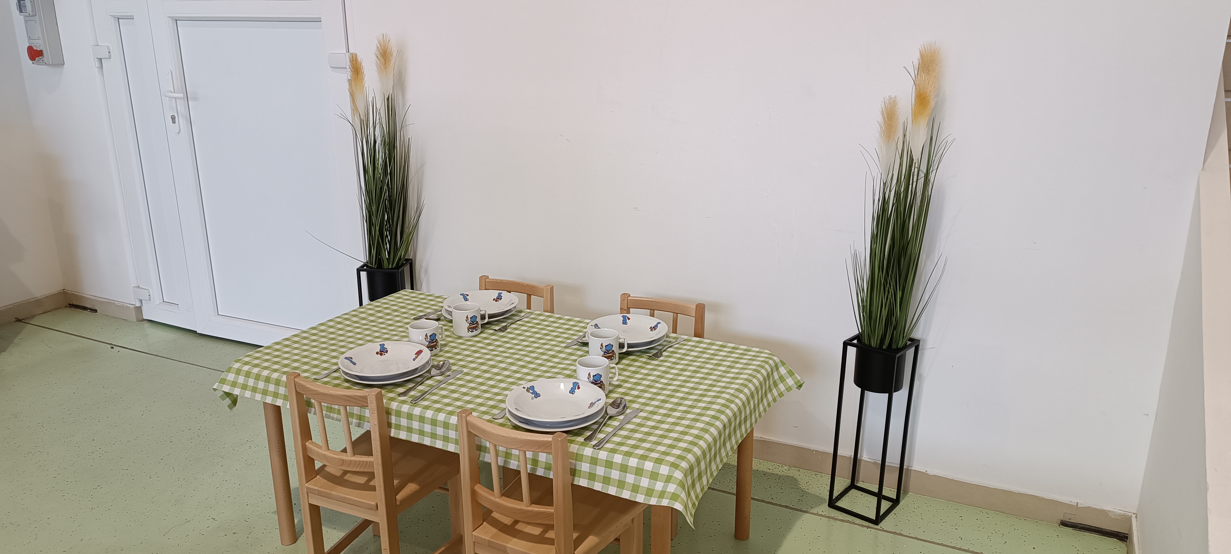 Impregnált Abrosz - Zöldkockás, 80x140 cm