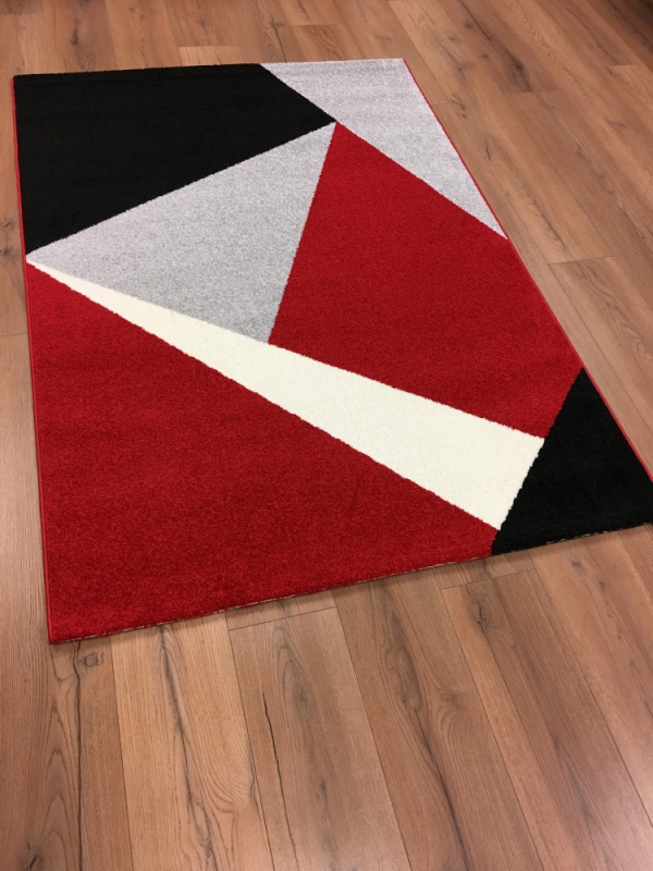 Tangram szőnyeg Mélypiros 160x230 cm