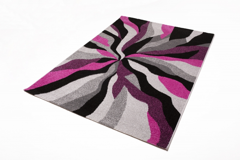 Fjord szőnyeg Magenta-szürke 120x170 cm