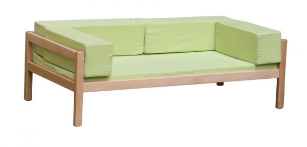 Lili kanapé - zöld szivaccsal - gyerekeknek