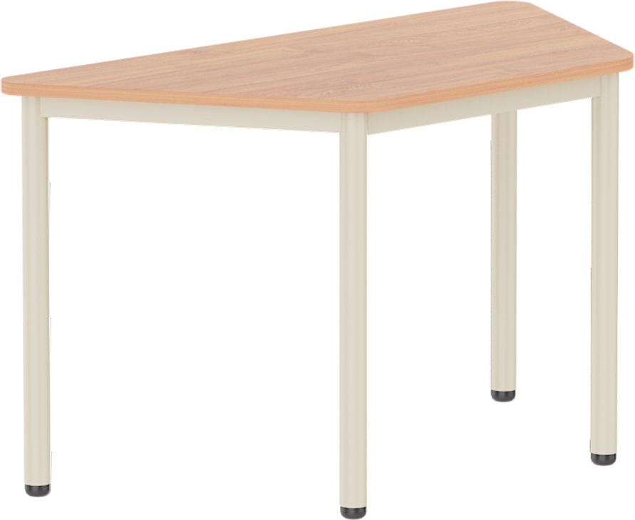 Emese bükk négyzet asztal - bézs fém lábbal, 58 cm