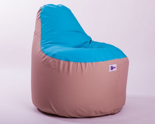 Babzsákfotel Türkiz-Drapp 24 hó+