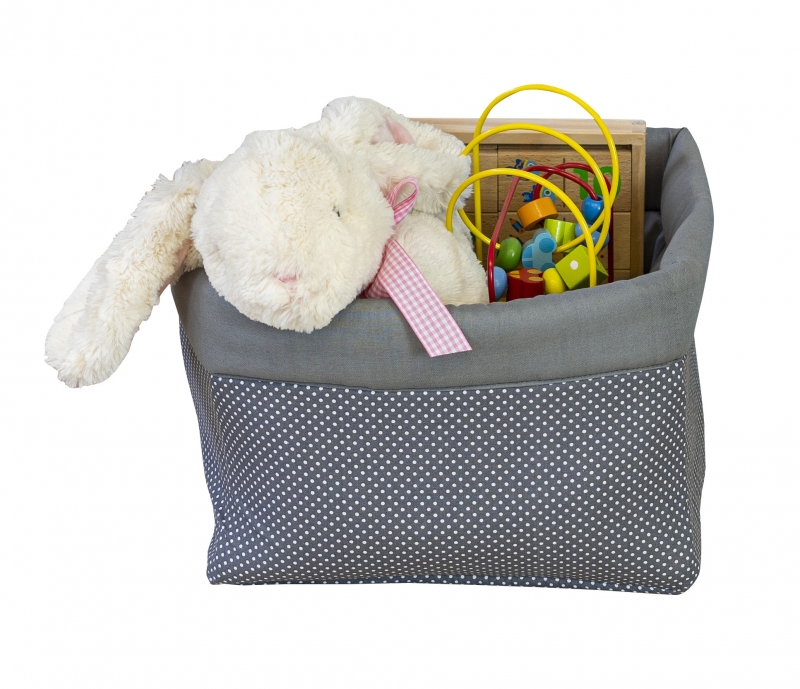 Textil tárolódoboz I. szürke