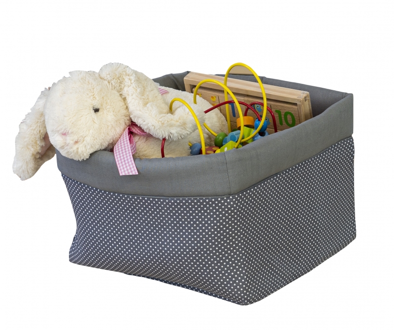 Textil tároló doboz III. szürke