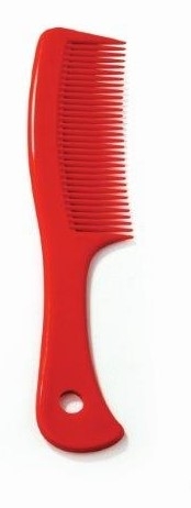 Felakasztható gyerekfésű, piros