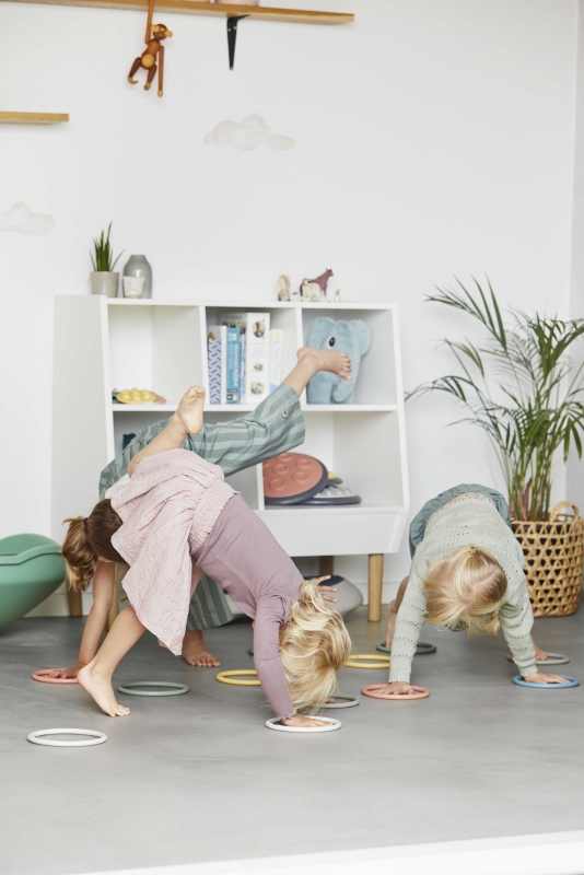 Rugalmas karikák 6 db-os készlet - Gonge - Pasztell 24 hó+