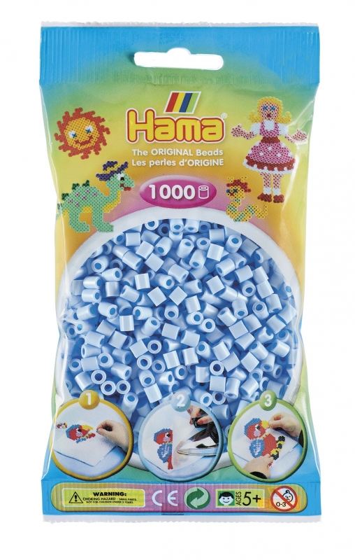 Hama MIDI gyöngy - pasztell jégkék 1000 db-os - 20797