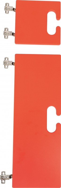 Ajtószett Bambi gyereköltözőhöz - piros színben