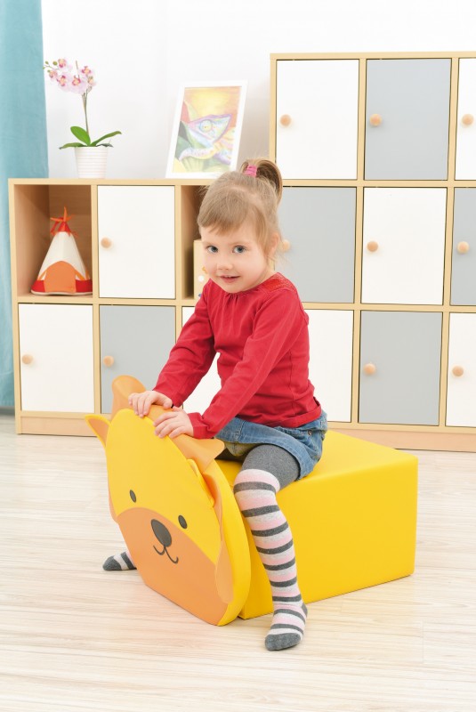 Állatos ülőpárna és puff - oroszlán