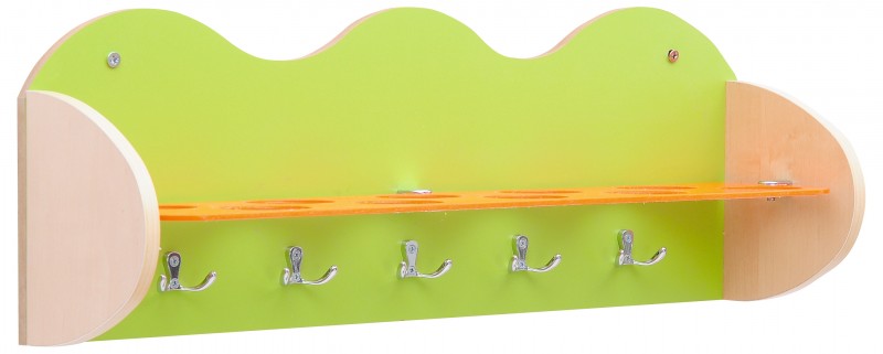 Törölköző- és fogmosópohártartó, 10 gyermek részére - zöld