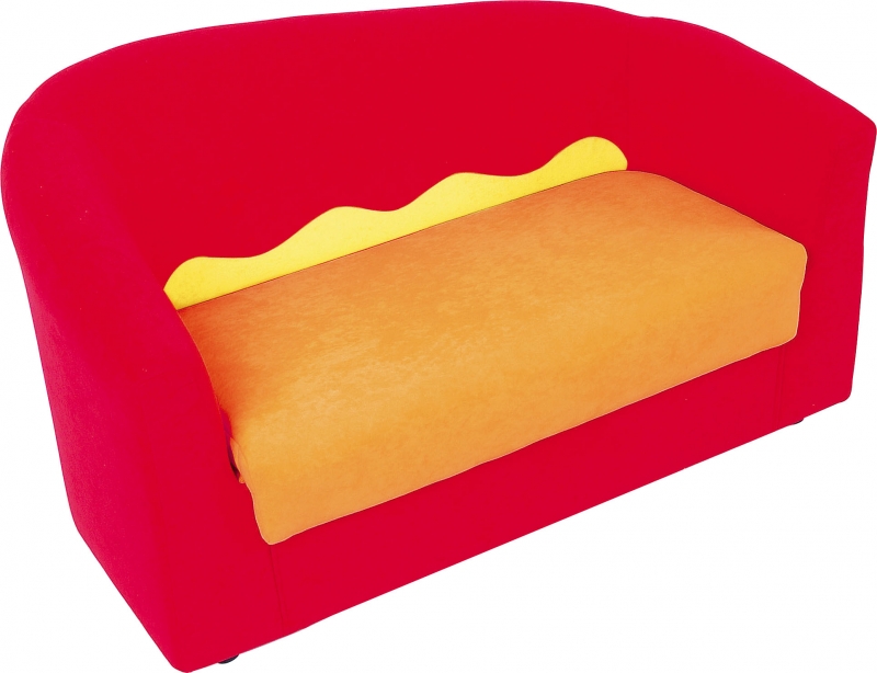 Pihenő kanapé 2 személyes, piros