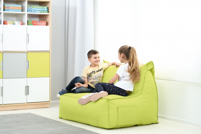 Babzsák kanapé zöld színben