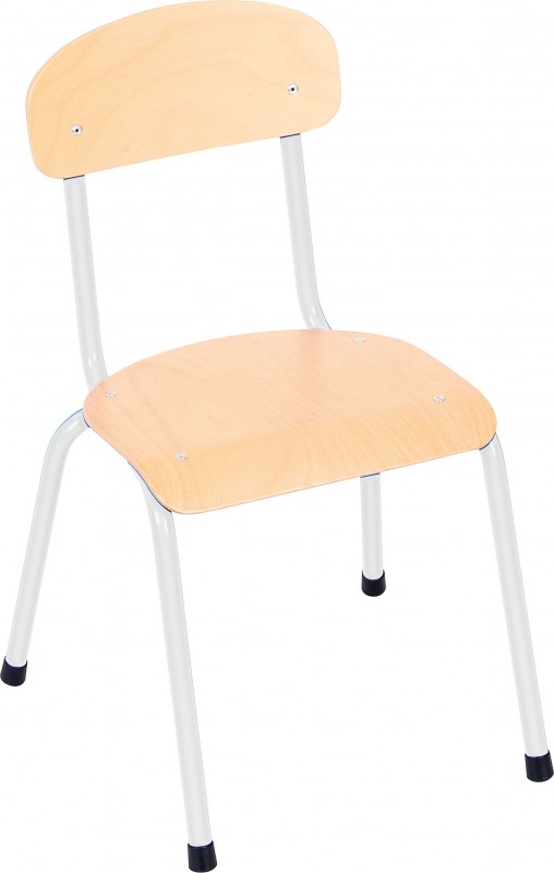 Csővázas gyerekszék 31 cm-es ülésmagassággal - ezüst