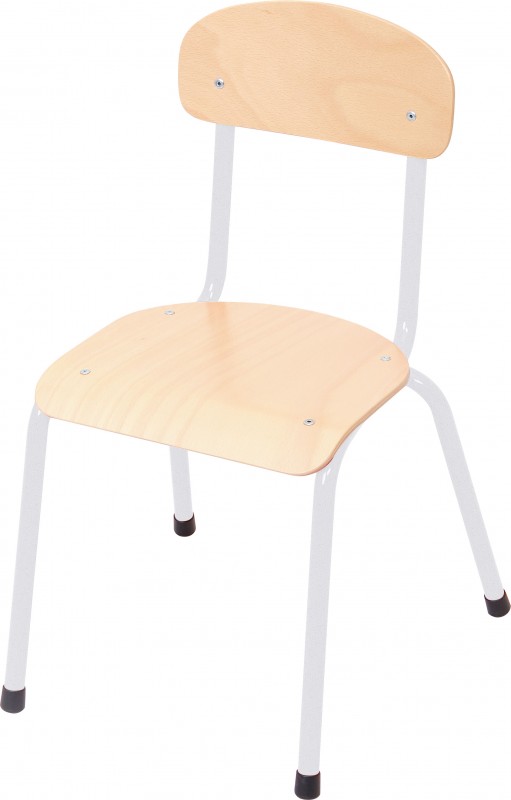 Csővázas gyerekszék 35 cm-es ülésmagassággal - ezüst