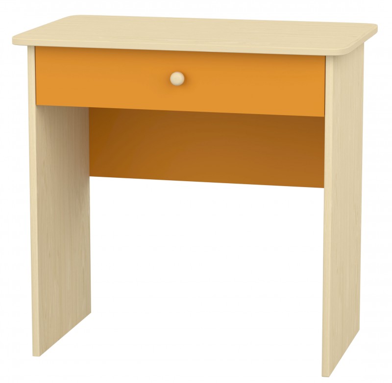 Flóra asztal, 80x50x78 cm, juhar-narancs