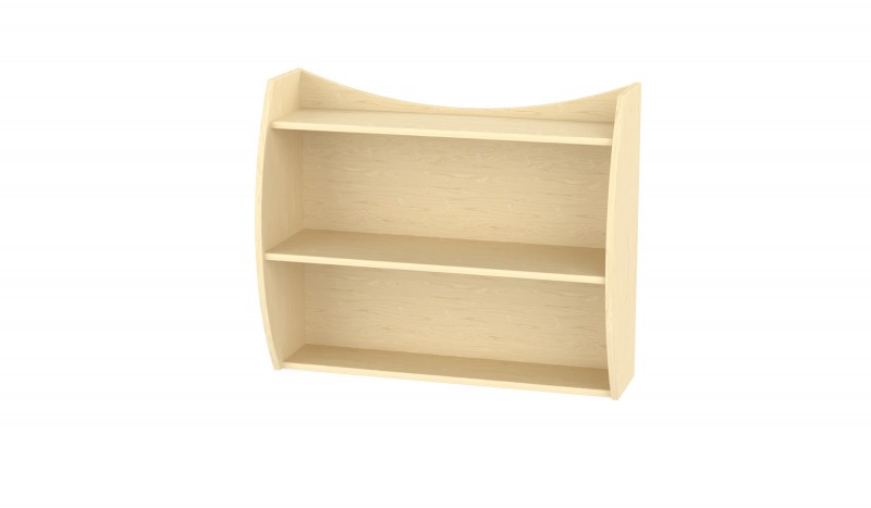 Marci íves falipolc, 90x32/20x75 cm juhar