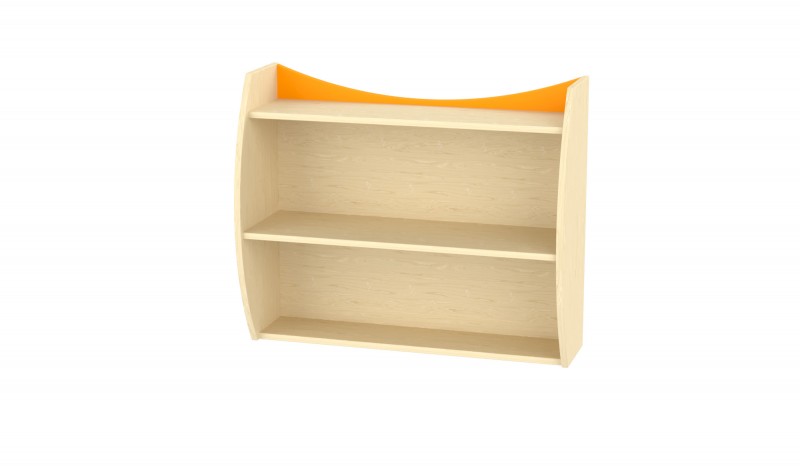 Marci íves falipolc, juhar-narancs 90x32/20x75 cm