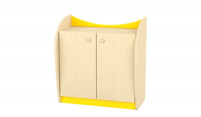 Marci 2 ajtós kisszekrény, juhar-sárga