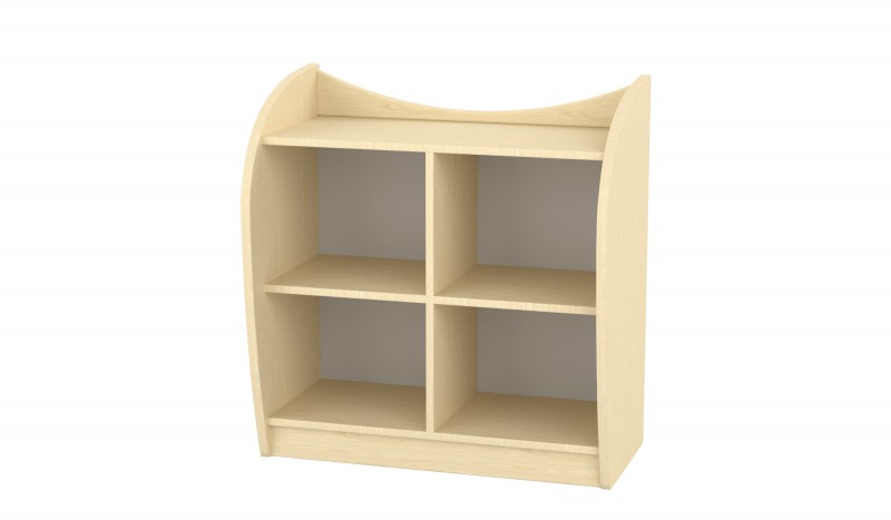 Marci 4 fakkos, nyitott kisszekrény, juhar, 82x38x86 cm