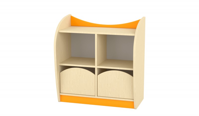 Marci kétfiókos kisszekrény, 82x38x86 cm narancs