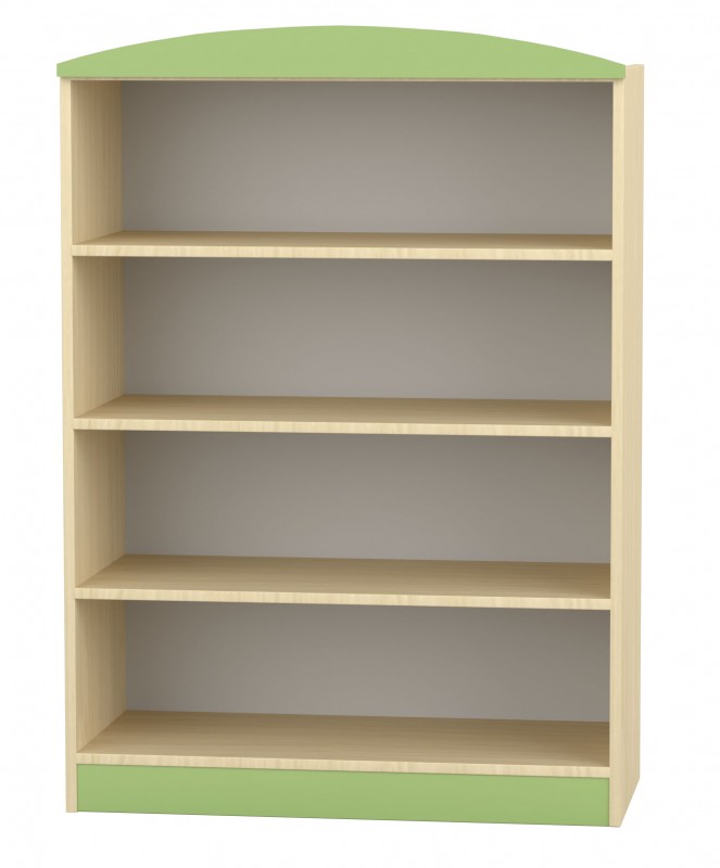 Flóra alacsony szekrény III. 90x40x127 cm, juhar-zöld