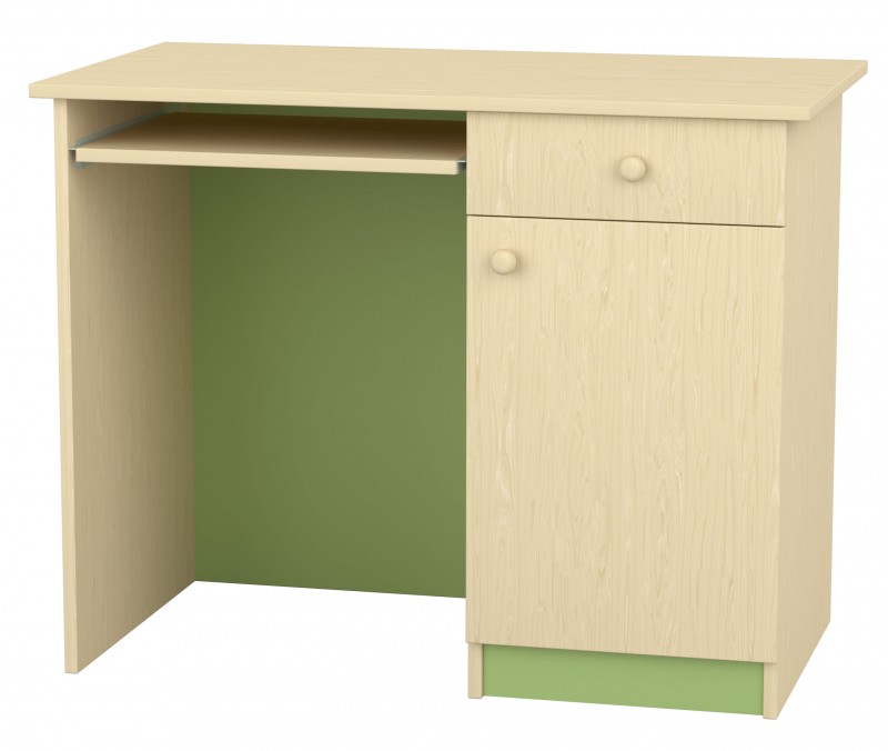 Flóra pedagógusasztal II., 100x55x78 cm, juhar-zöld