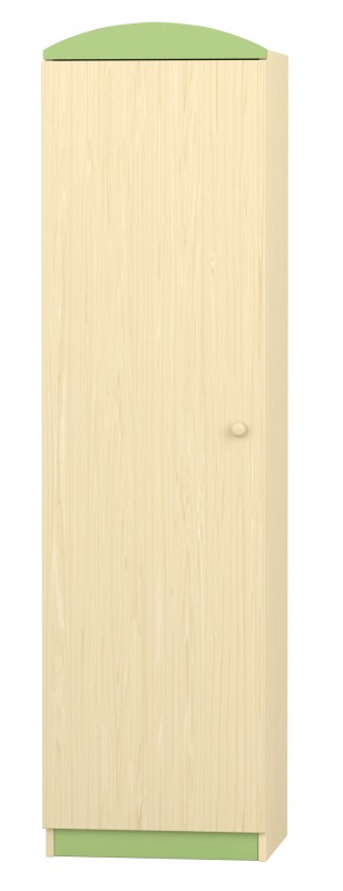 Flóra szekrény, 50x40x180 cm, juhar-zöld