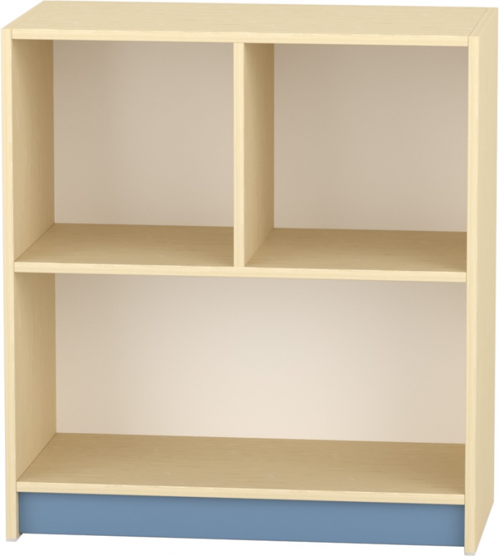 Komfort szekrény  II. - 2 fakkos -polcos - acélkék