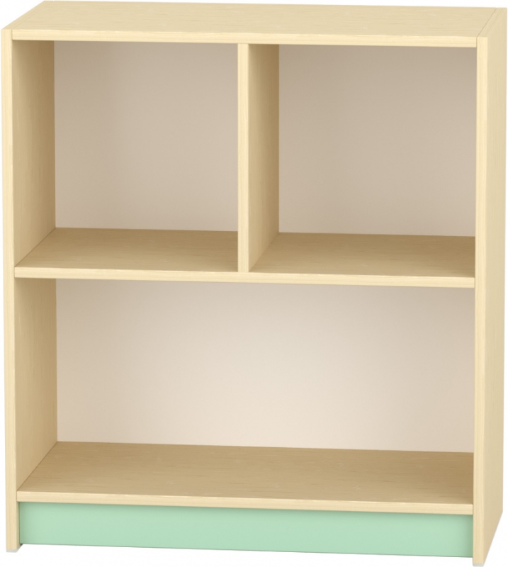 Komfort szekrény  II. - 2 fakkos -polcos -pasztellzöld