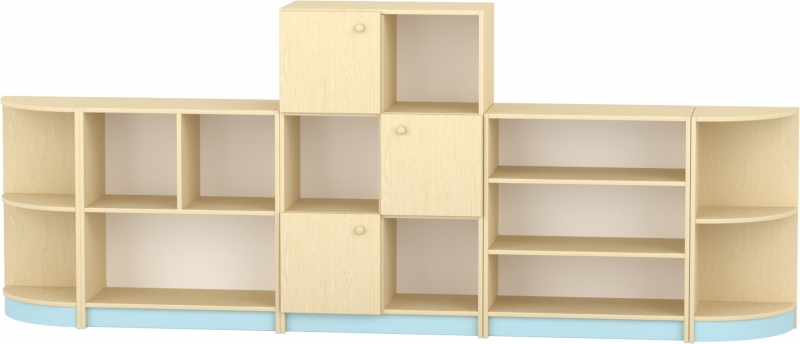 Komfort szekrény  II. - 2  -polcos-pasztellkék