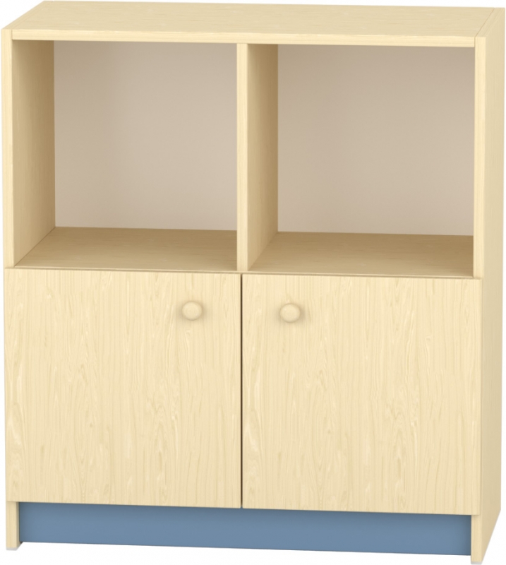 Komfort szekrény  II. - 4 fakkos- alulajtós acélkék