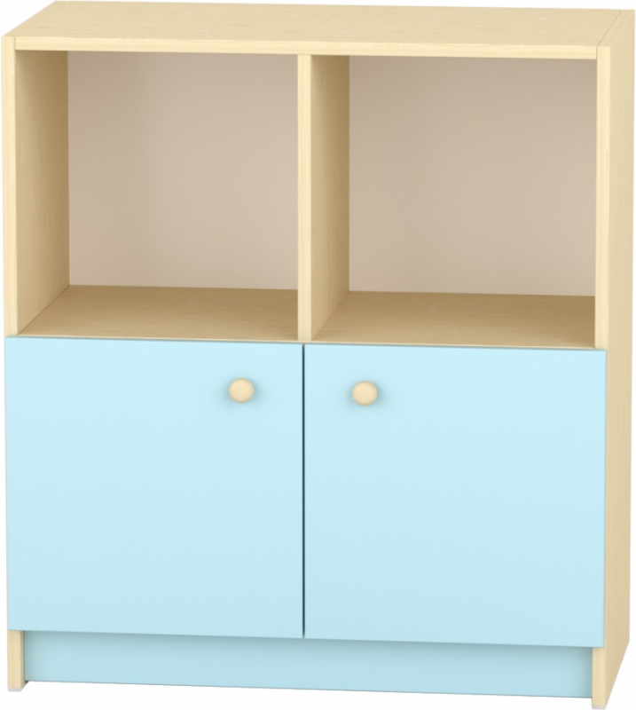 Komfort szekrény  II. - 4 fakkos- alulajtós pasztellkék