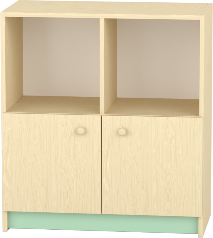 Komfort szekrény  II. - 4 fakkos- alulajtós pasztellzöld