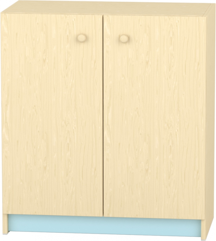 Komfort szekrény  II. - teliajtós, polcos pasztellkék