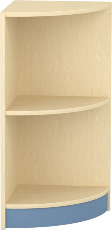 Komfort szekrény  II.-  íves oldalelem acélkék