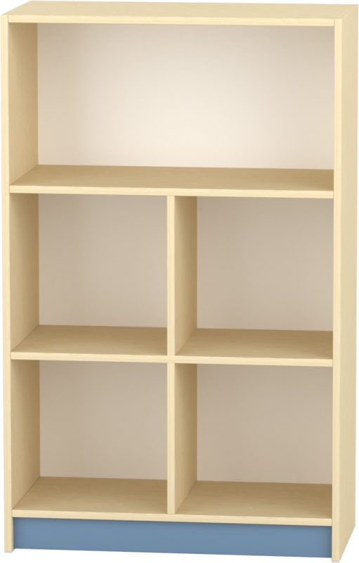 Komfort szekrény  III. - 4 fakkos -polcos - acélkék