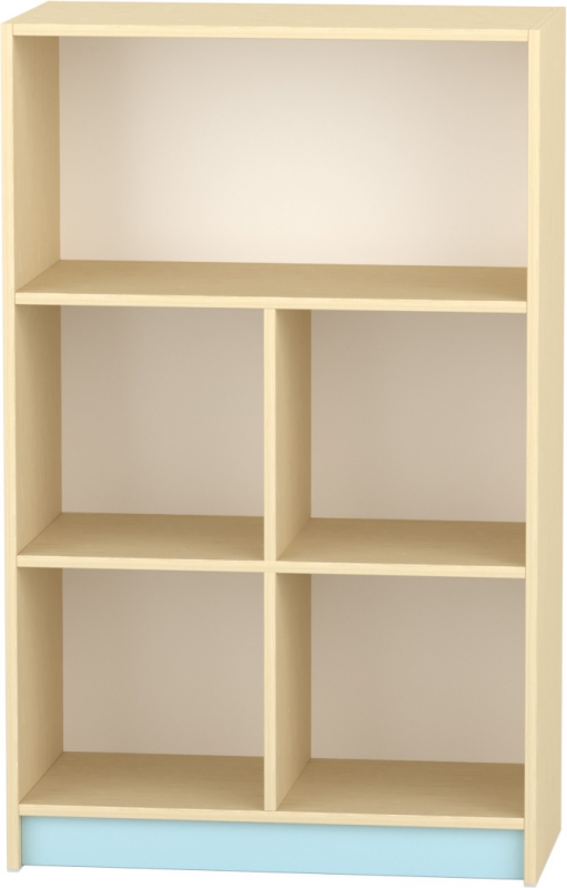 Komfort szekrény  III. - 4 fakkos -polcos - pasztellkék