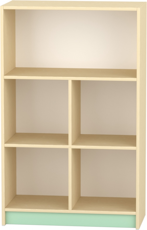 Komfort szekrény  III. - 4 fakkos -polcos - pasztellzöld