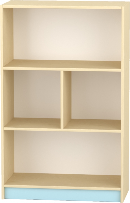 Komfort szekrény  III. - 2 polcos - középen 2 fakkos,pasztellkék