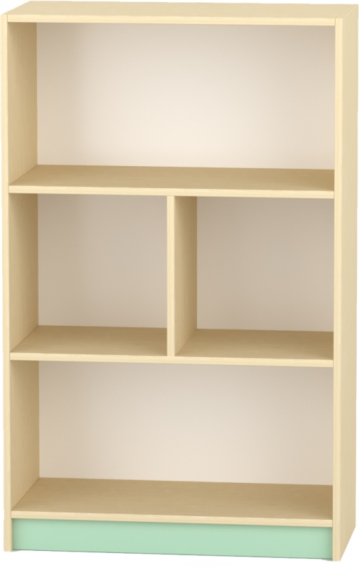 Komfort szekrény  III. - 2 polcos - középen 2 fakkos,pasztellzöld
