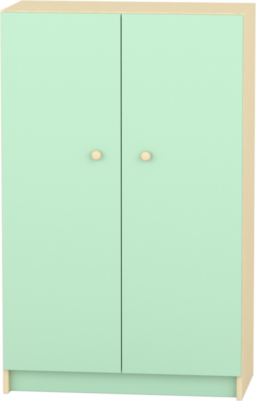 Komfort szekrény  III. - 3 polcos -teliajtós - pasztellzöld