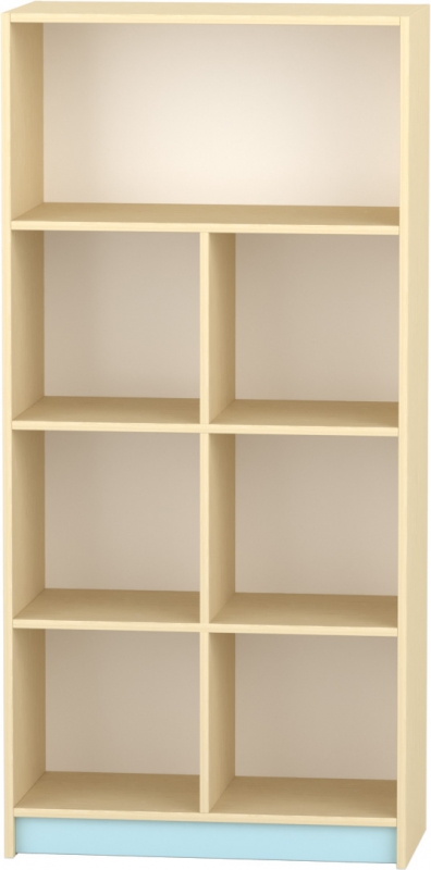 Komfort szekrény  IV. - 6 fakkos - polcos, pasztellkék