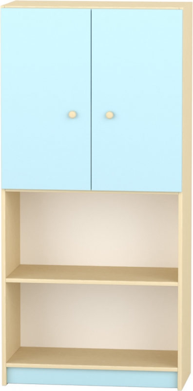 Komfort szekrény  IV. - polcos-felülajtós -pasztellkék