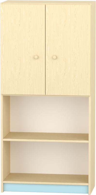 Komfort szekrény  IV. - polcos-felülajtós -pasztellkék