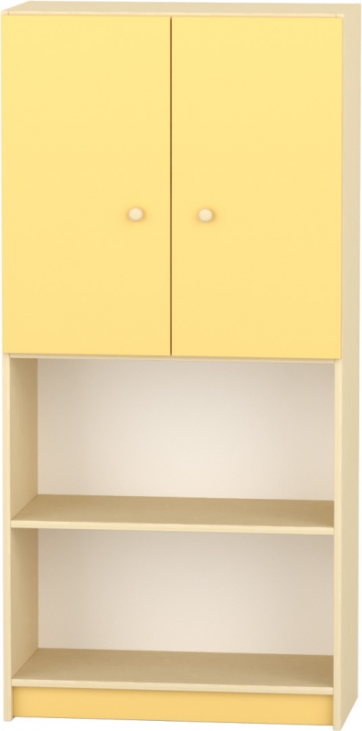 Komfort szekrény  IV. - polcos-felülajtós -pasztellsárga