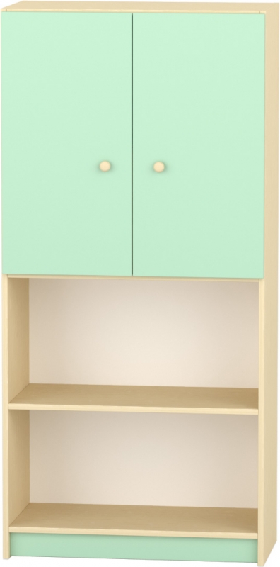 Komfort szekrény  IV. - polcos-felülajtós -pasztellzöld
