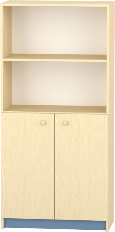 Komfort szekrény  IV. - polcos-alulajtós - acélkék