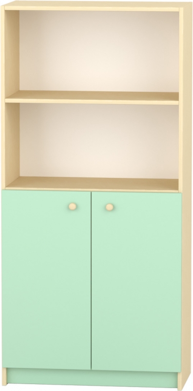 Komfort szekrény  IV. - polcos-alulajtós - pasztellzöld