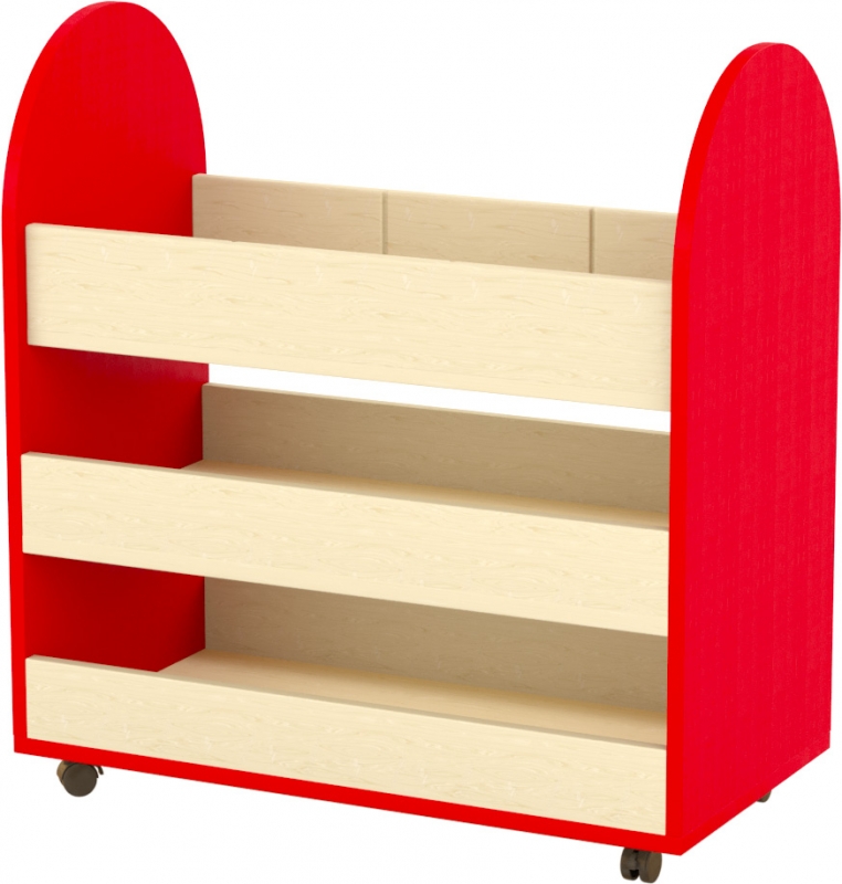 Gurulós eszköztároló - térelválasztó piros