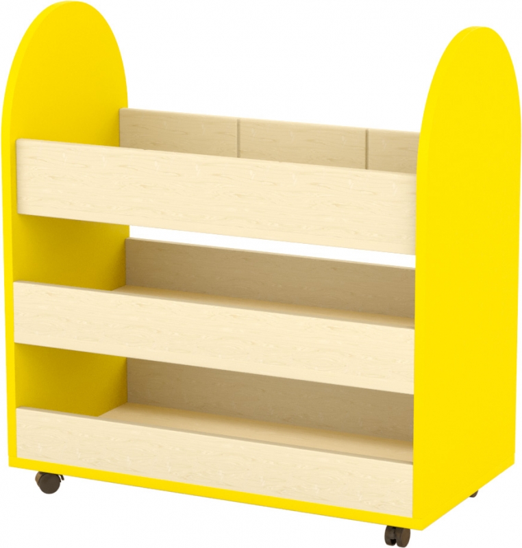 Gurulós eszköztároló - térelválasztó sárga